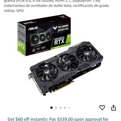 TUF GAMING GRAPHICS CARD GEFORCE RTX