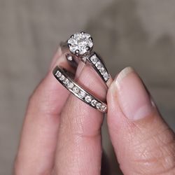 10K Diamond  Wedding Set 