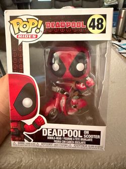 Funko Pop Marvel Deadpool #48 On Scooter Vinyl Bobble-Head