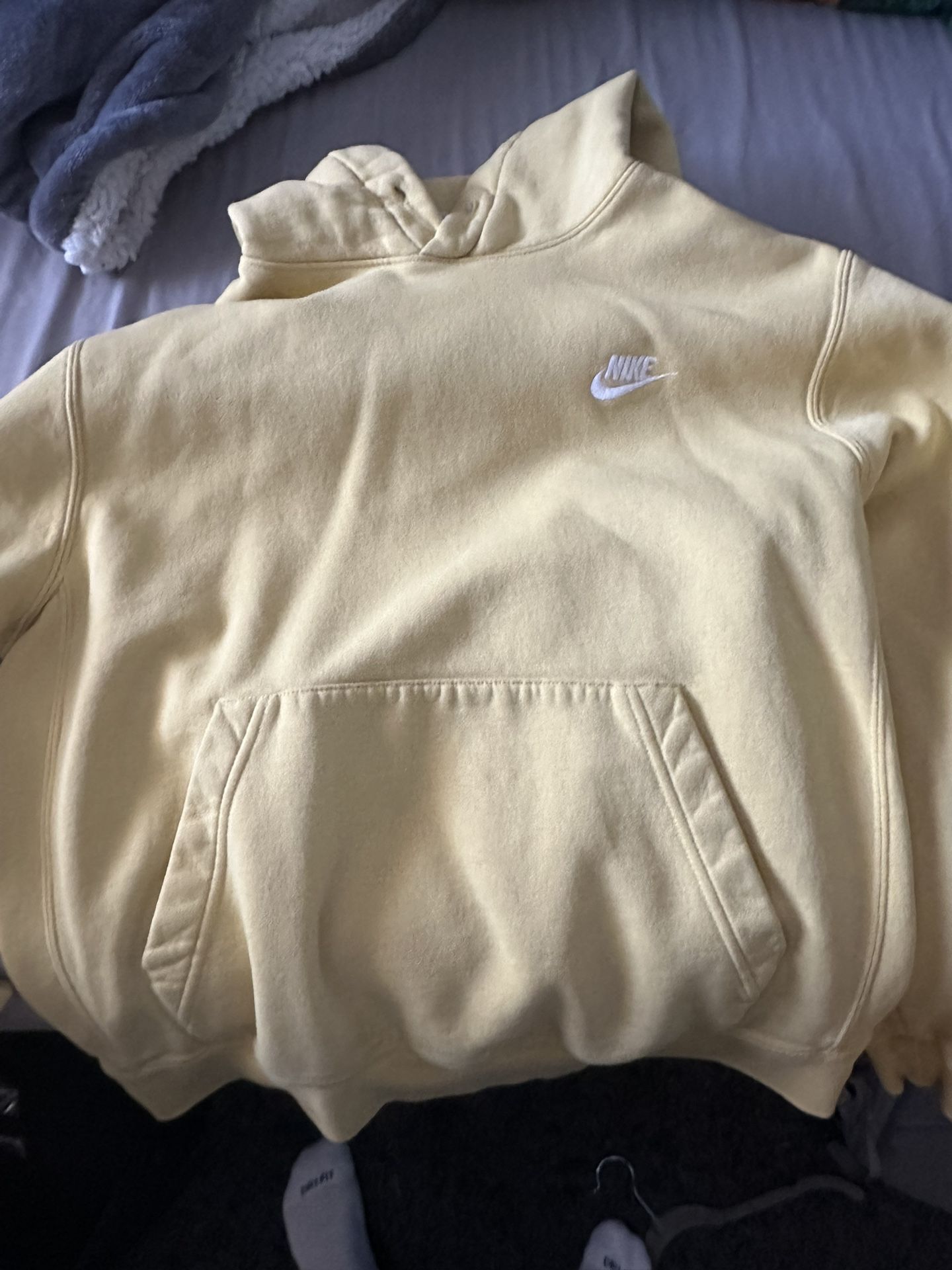 Yellow Adult Small Nike Hoodie