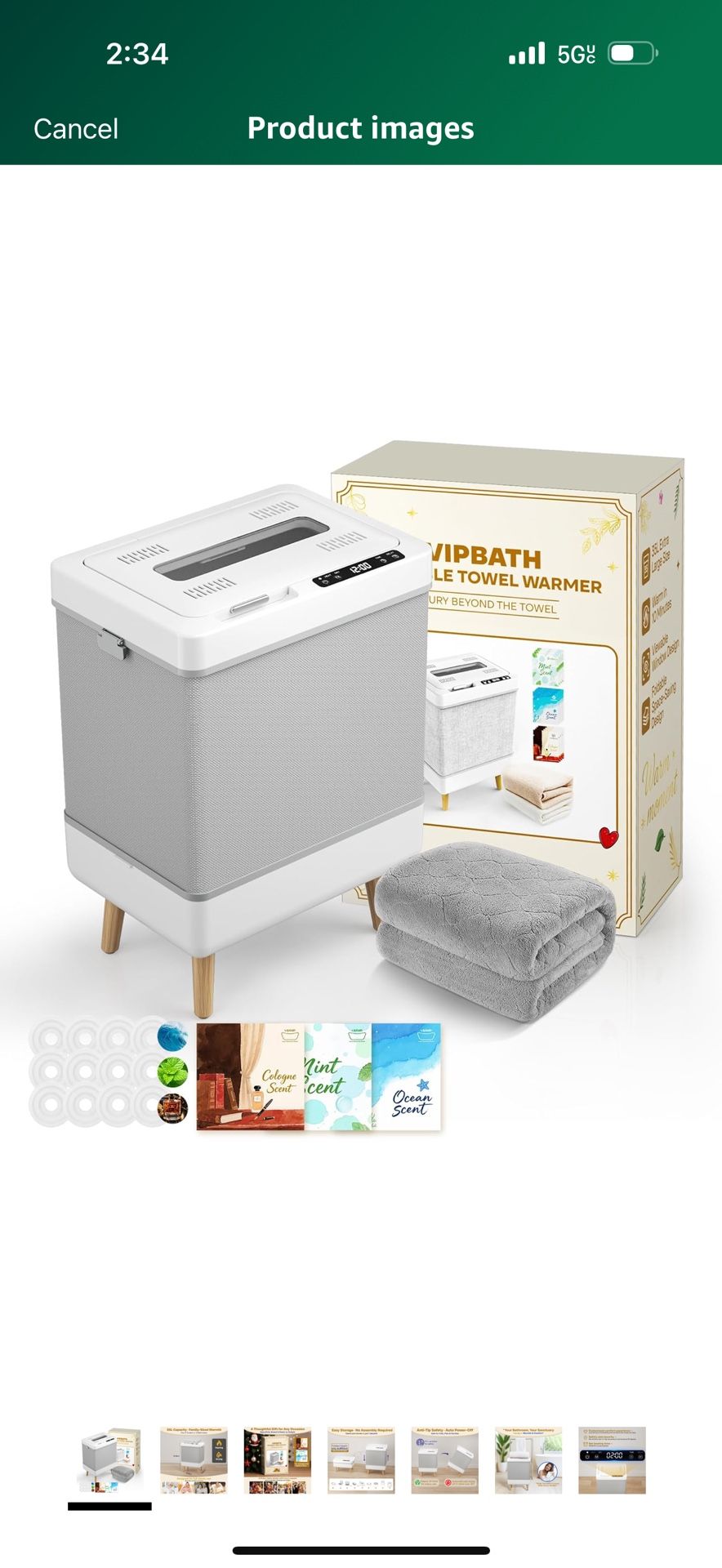 🎄🎁Brand New in Box, 35L Towel Warmer