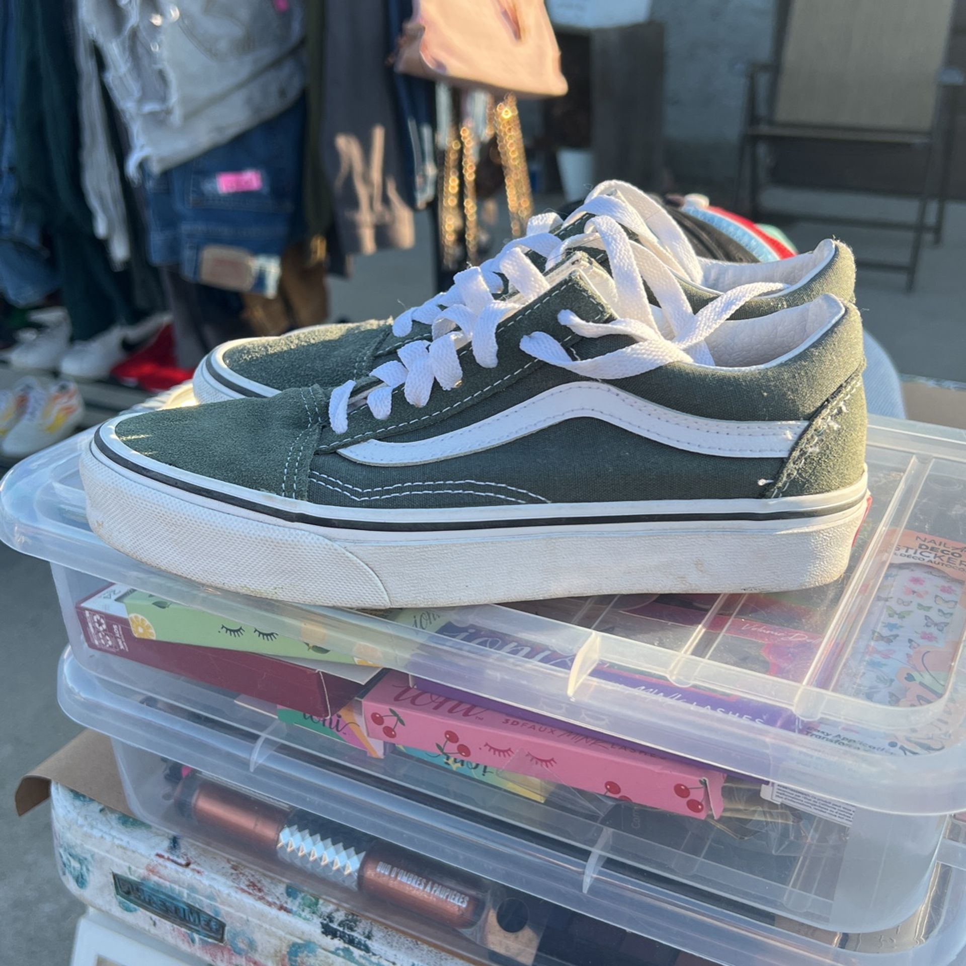 Vans Olive Green Youth Size 3,5