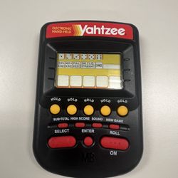Vintage 1995 Milton Bradley Electronic Handheld Yahtzee Game – Tested & Working