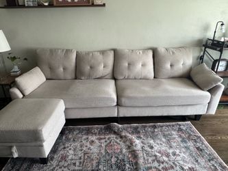 Sectional Sofa with Ottoman
