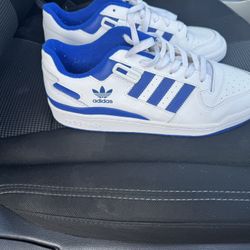 White And Blue Adidas 