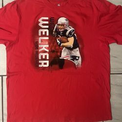 NFL Team Apparel Wes Welker New England Patriots Action Mens T-Shirt Size 2XL
