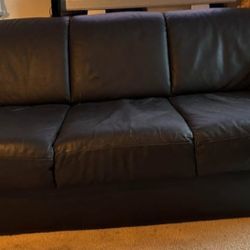 Leather Loveseat And Couch No Rips No Tears