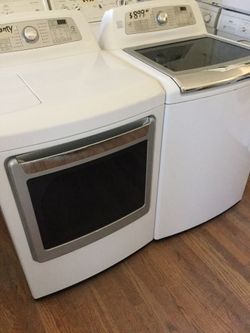 Kenmore Elite no agitator washer and dryer set/ one year warranty/ delivery and installation are available