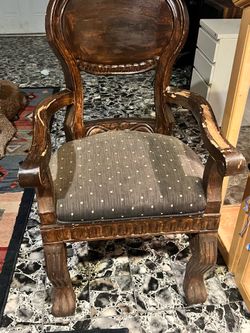 Antique Claw footed King Chair
