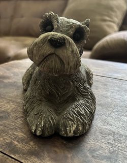 Vintage Sandicast Schnauzer Figurine by Sandra Brue. Read description