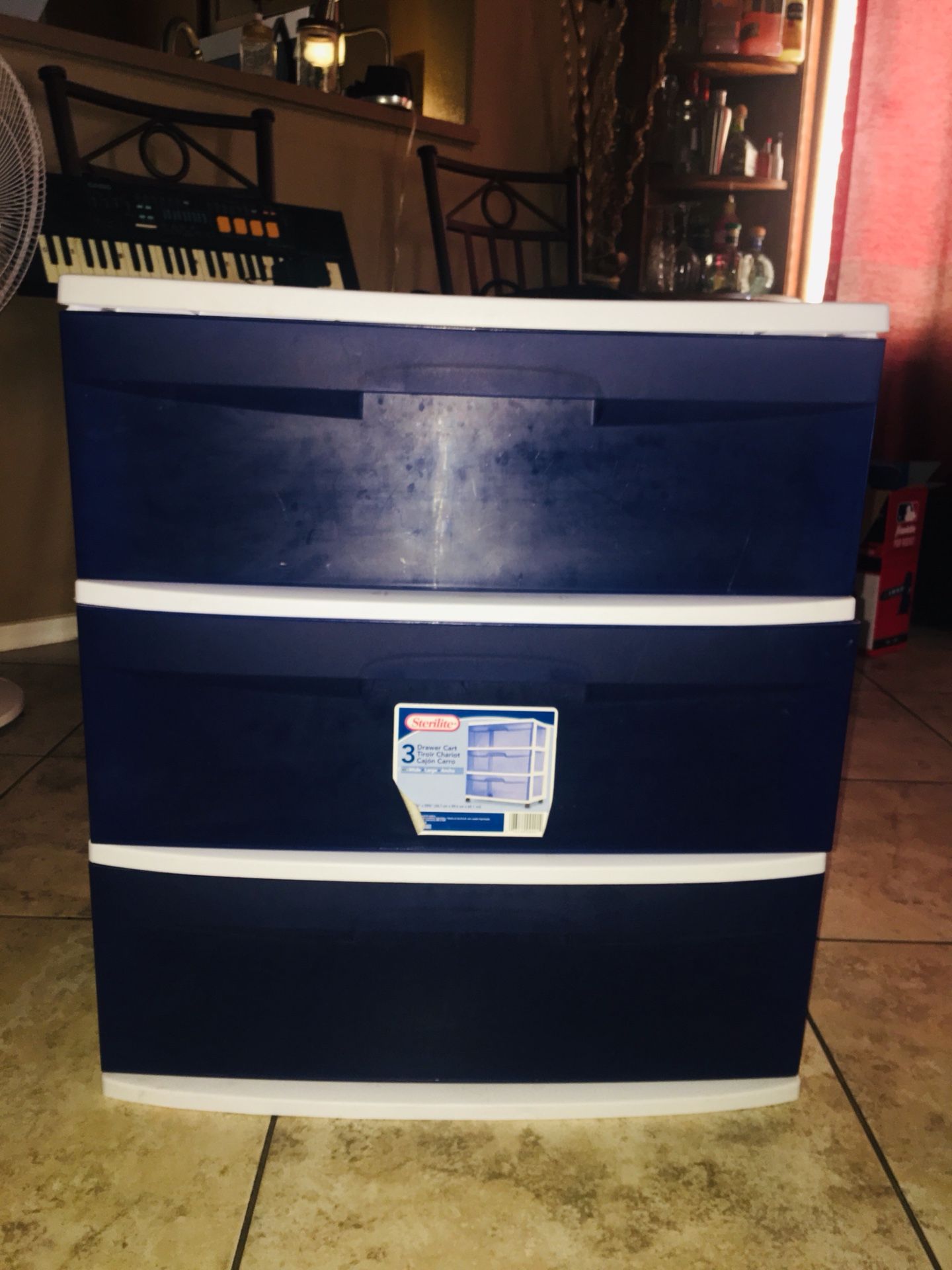 3 drawer plastic storage