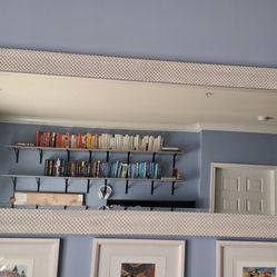 Large solid wood frame mirror