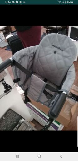 Eddie bauer's table seat & microphone arm
