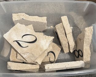 Travertine Table Numbers