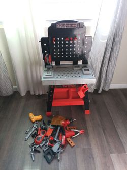 Kids toy workbench