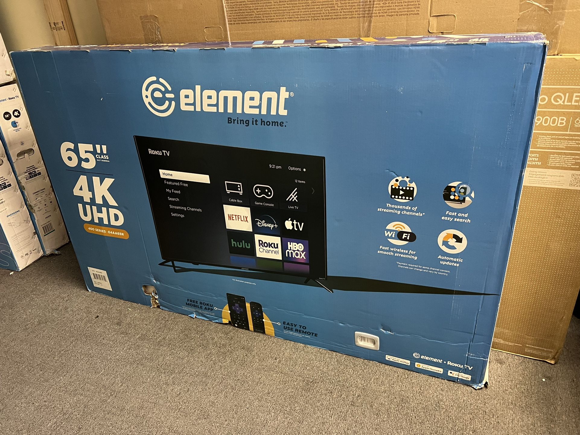 ELEMENT 65” 4K ROKU TV