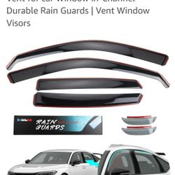 in Channel Window Visors I Rain Guards for car Windows Compatible with 2022 2023 Honda Civic & Hatchback 