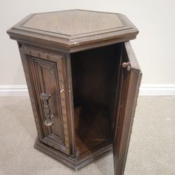 Antique solid wood Hex cabinet