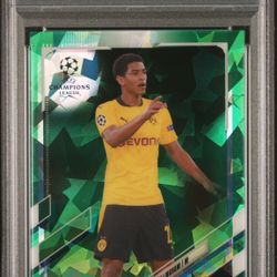 2020 Topps Chrome UCL Jude Bellingham Sapphire Green #68 PSA 10