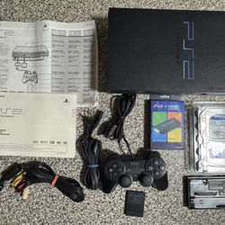 PlayStation 2 With Network Adapter And 2tb Hdd With Opl 618 Games