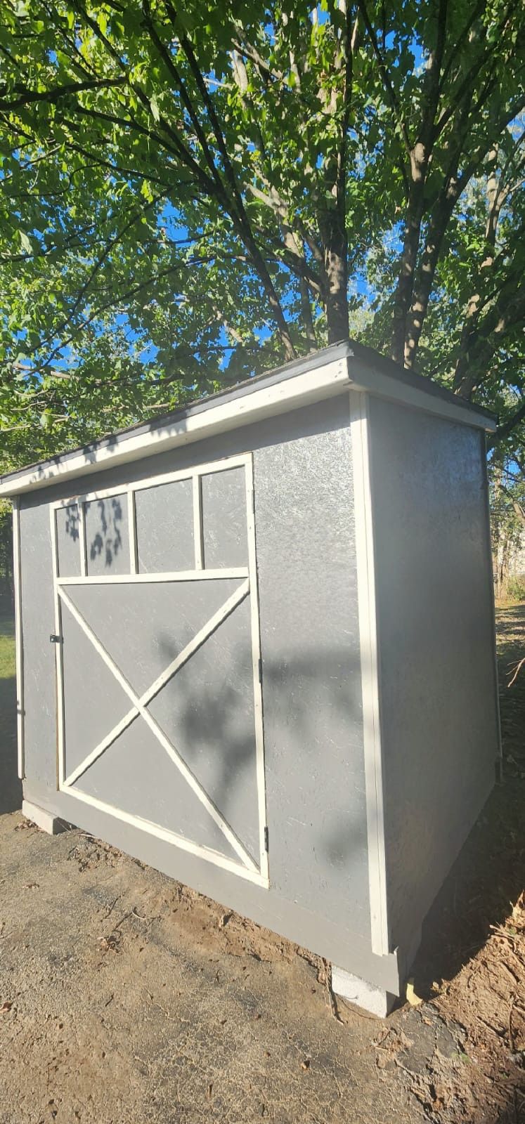 wood storage shed