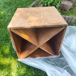 Wooden Heavy Sturdy Wine rack Or Whatever You Use It For 
