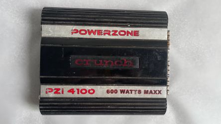 Crunch PowerZone PZi 4100 4 Channel Car Amplifier 600W Max Untested