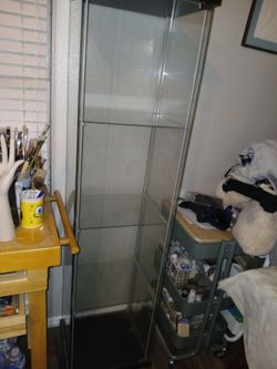 All glass 4 tier Display Cabinet