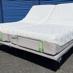 King Size Bed ! Cal King Bed ! California King Size Bed ! Adjustable Bed ! Movable Bed ! Power Bed ! Tempurpedic Tempur Pedic Hybrid Mattress! Deliver