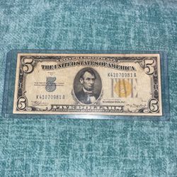 Old 5$ bill 