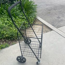 Utility Shopping Cart with Wheels. Shopping Cart Laundry Cart