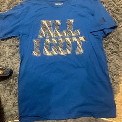 blue adidas tee