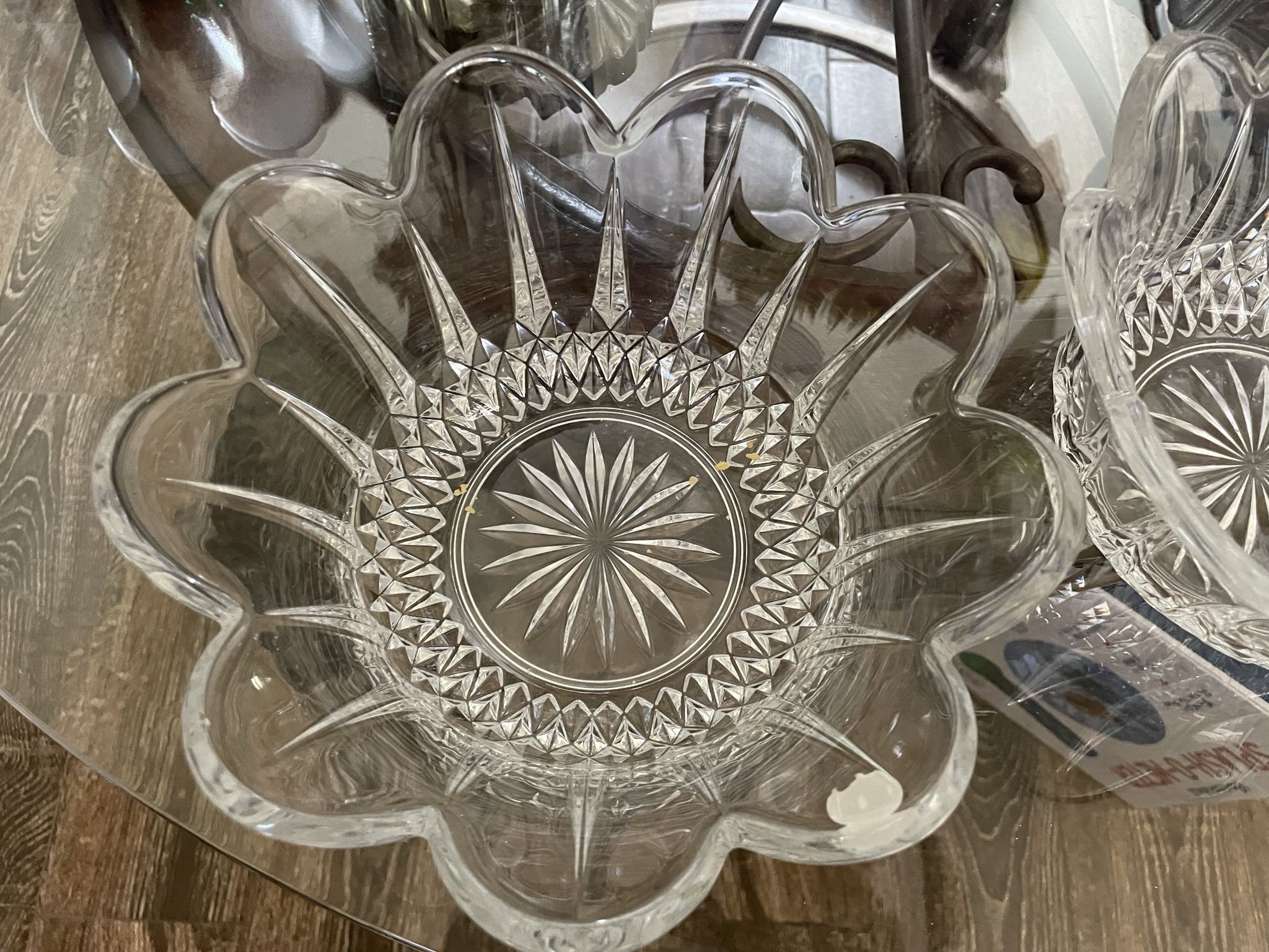 Crystal Bowls / Candle Holder 