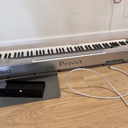 Casio Privia Digital Piano + Stand – $200