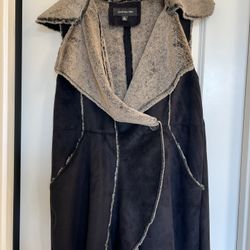 Jones New York Faux Suede/Fur Women’s Vest