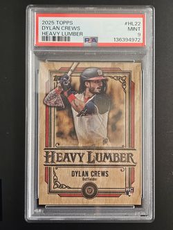 2025 Topps Heavy Lumber Dylan Crews RC (PSA 9) baseball card sports