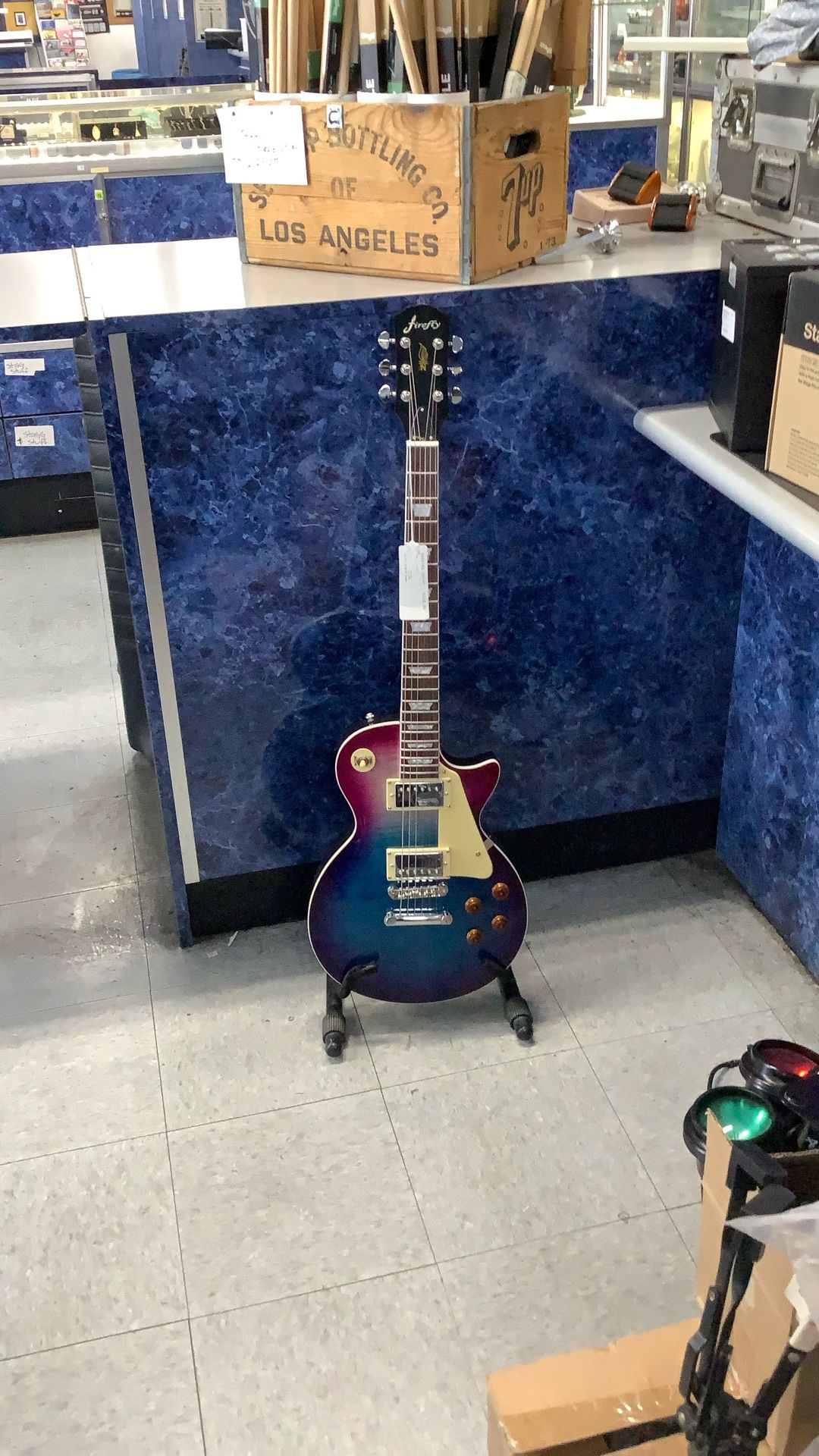 Firefly JSN Purple Blue Burst Electric Guitar