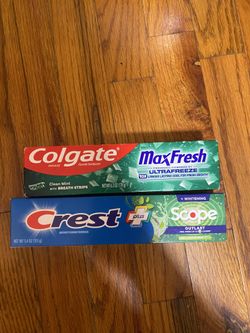 Toothpaste $2 each
