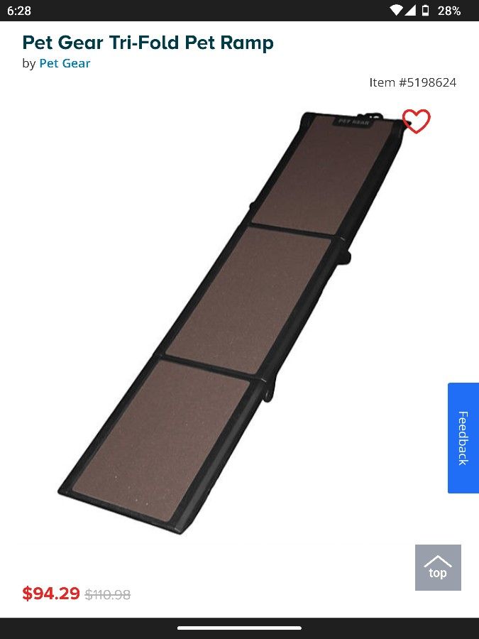 Pet Gear Tri-Fold Pet Ramp
From Petsmart
