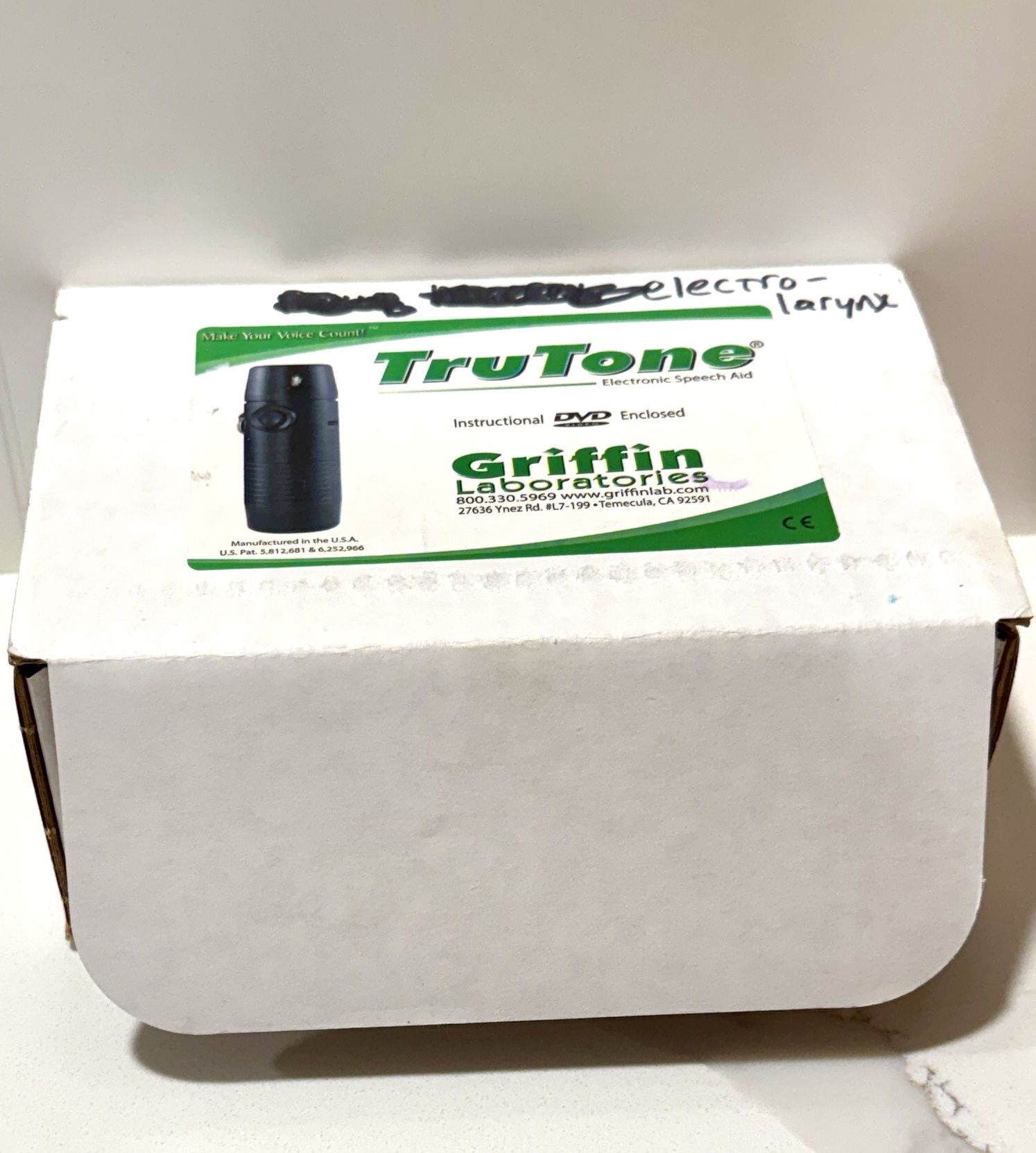 Griffin TruTone Electrolarynx Speech Aid Kit – Powers On – Used