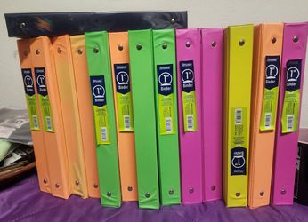New Bundle of 14 binders 1 inch thick