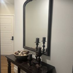 Beautiful Dark Brown Vintage Looking Mirror