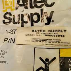 Altec universal harness & lanyard kit 