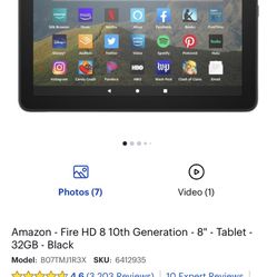 Amazon Fire had 8 Tablet