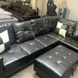 BRAND NEW SECTIONAL SOFA COUCH SET WITH OTTOMAN IN ORIGINAL BOX