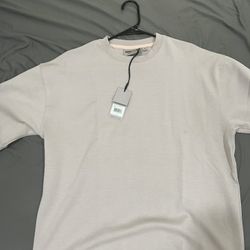 Men’s Crewneck Sweatshirt Size M New With Tag Beige Minimal Streetwear