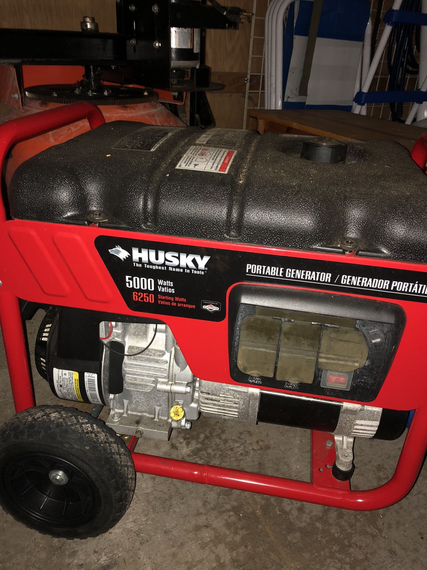 Husky 5000 Watt portable Generator