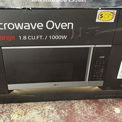 LG 1.8 cu. ft. 30 in. W Smart Over the Range Microwave Oven w/ EasyClean in PrintProof Stainless Steel 1000-Watt New Handle