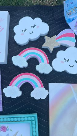Wall Decorations Rainbow Cloud Shooting Star