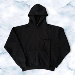 🔥 FEAR OF GOD ESSENTIALS HOODIE – BLACK (STRETCH LIMO) – SIZE XS (NEW)